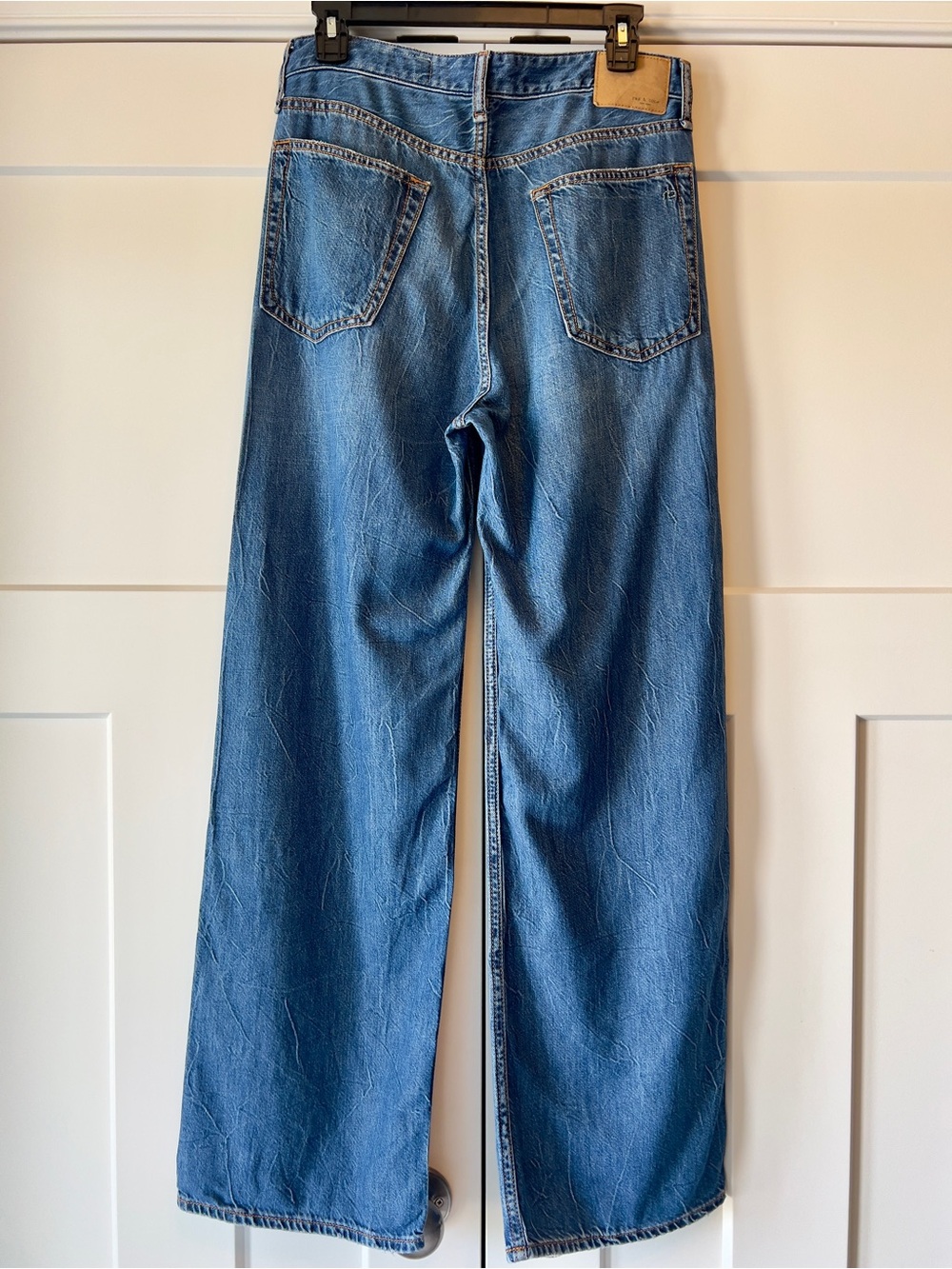 Rag & Bone Women’s Featherweight Logan Wide Leg Jeans Size 27 - Clover - Picture 2 of 10